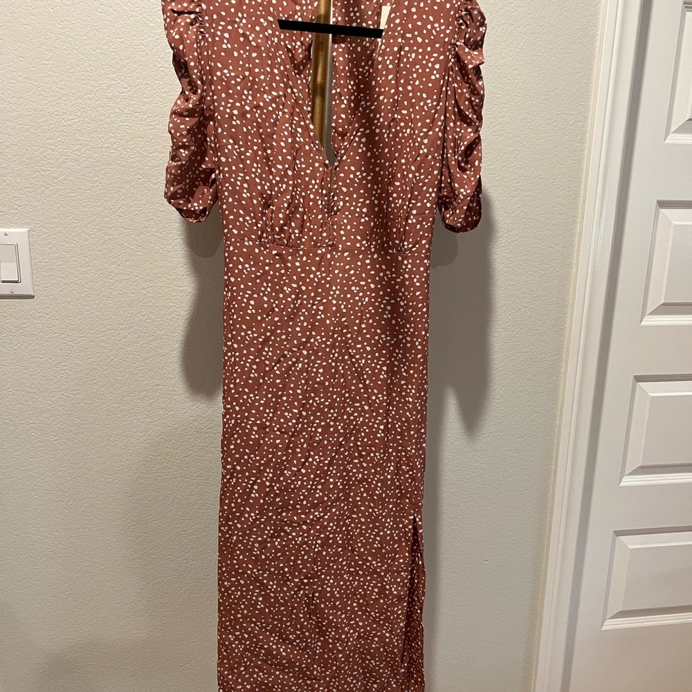 Abercrombie & Fitch Polka Dot Midi Dress